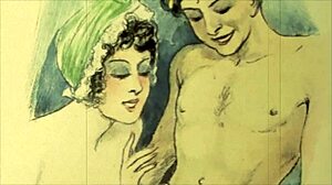 Hej, har du nogensinde set vintage erotiske tegninger som disse før? Jeg er nysgerrig efter hvad du synes om denne kunst!