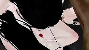 Beautiful Chinese avatar gets foreign cock in this anime porn video