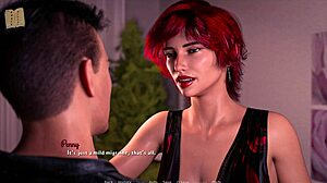 Commented gameplay of anime-style visual novel with big boobed girls