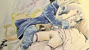 Art érotique vintage anime rétro de façon sensuelle