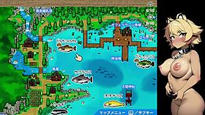 Mastering Stream Fishing in Hentai Game With Wild Anime Action in Episode 05 of Sea and River.