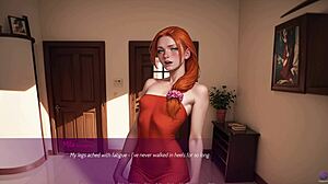 Redhead wife goes wild in rough deepthroat game