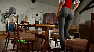 The new teacher in the visual novel gets into some hot water