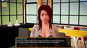 My New Family 519 Desdobra com Tetas Grandes da Ruiva Roubando o Holofote no Anime