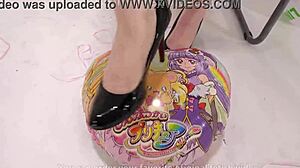 cute anime balloon popping - wanna see something wild happen?