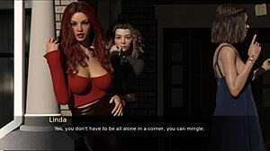 Adult cartoon with big boobed women called Pine Falls 25