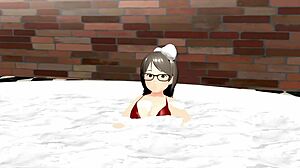 i'm watching the anime girl in her bubble bath