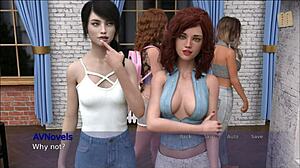 Big boobs bouncing in Pine Falls 43 adult animated game