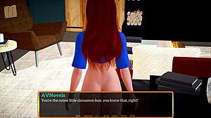 My New Family 519 utspiller seg med en redheads store pupper som stjeler anime spotlighten