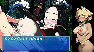 Mastering Stream Fishing in Hentai Game With Wild Anime Action in Episode 05 of Sea and River.