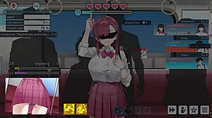 Lina JK in blindfold hentai