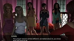 Pine Falls 40 med stora tuttar i 3D-spel