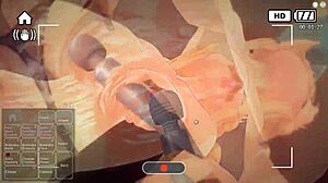 金发女孩在游戏中玩得超爽