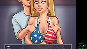 Summer fun with Roxxy at the beach in this Toon porn video
