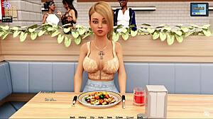 Beautiful 3D animation of big-boobed women in a porn game called Sunshine Love