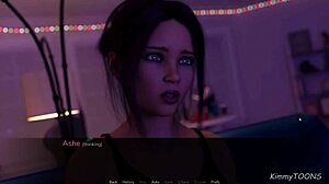 Erupce blízká s futa gameplay sex scénou u Kimmytoons