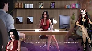 Apocalust ep 13 with big-titted milf in stockings outdoors. What’s she doing in public?