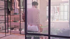 Hentai love story in 3D dressing room