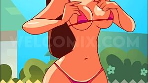 Beautiful animation with naughty scenes of tanning and hot sex