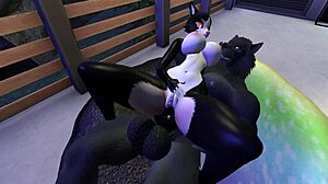 Cartoon porn with big tits and hardcore sex with a monster cock
