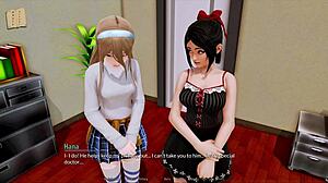 A walkthrough of Harem Hotel, a visual novel with anime-style artwork