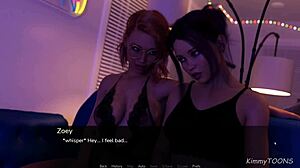 Eruption imminent with futa gameplay sex scene at Kimmytoons