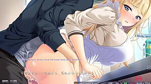 A cartoon with anime-like sex scenes with a taboo theme of a young man and his mother