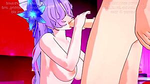 Beautiful breasts of Cantarella in a private hentai scene