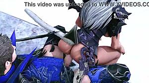 FFXIV Dragoon Miqote and Hyur Fuck Hard in Rule 34