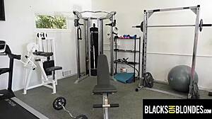 Busty wives filled by gym studs