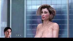 3D game with horny MILF stepmom and monster cock