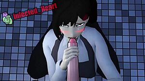 Kobeni pov: sloppy blowjob with deepthroat sound loop