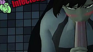 Kobeni pov: sloppy blowjob with deepthroat sound loop