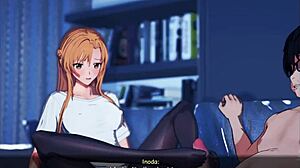 Sword Art Online NTR 2: Asuna Yuuki Sucks Big Cock in 3D Doggy Style