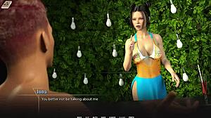 hey, check out this busty college grunge girl in bikini... she's so sexy and curvy!