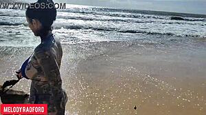Hell Yeah! Bikini Milf Struts Huge Ass on Public Beach