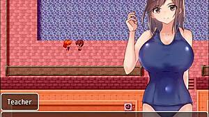 building a bond with a cute girl dreaming of nursing in game of busty jk - airi route