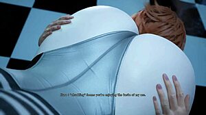 Beautiful animated porn with orgasm control and anal sex