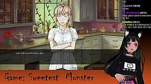 Vtuber Lewdneko continues the Sweetest Monster series in a live stream with horror themes