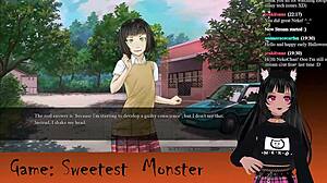 Vtuber Lewdneko continues the Sweetest Monster series in a live stream with horror themes
