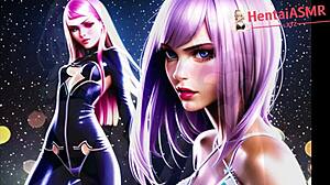 Cyber slut hentai baddies moaning loud in asmr style