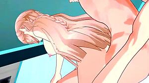 Beautiful Cartethyia in hot 3D sex scene with rough anal and facial finish