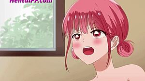 Redhead's first creampie in anime