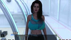 Sexy Indian MILF in space game