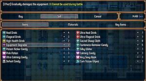 protagonist bathes and masturbates in nightmare knight part 5