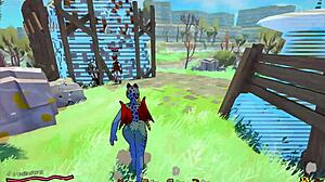 Daggan Pink Hentai Game Ep 1 OUTDOOR FUTANARI ORGY