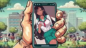 Special sex clips with a British ebony hentai starlet