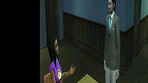 chocolate girl deepthroating social studies teacher in classroom after school, feels unreal