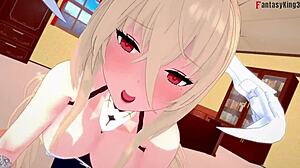 Implacable chubby girl bangs hard in free POV. Azur Lane fantasy action unfolds.