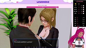 LewdNeko VTuber Plays Harem Hotel with Elf Maid Blowjob!